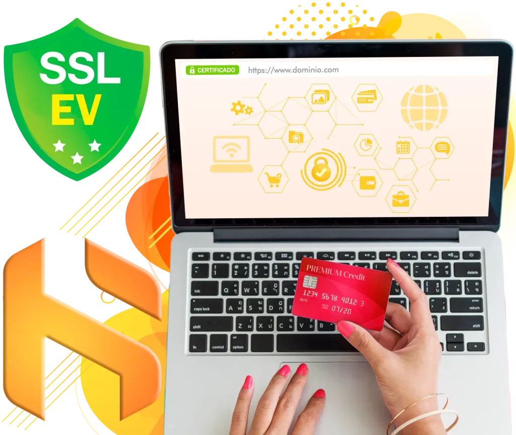 El Certificado SSL de Validación Extendida (EV) es el de mayor confianza, ya que verifica exhaustivamente la existencia de la empresa que controla el dominio. Muestra una barra verde, ideal para sitios de comercio electrónico o entidades financieras.